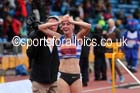 Laura Weightman (Morpeth) after winning the 1500 metres, 2014 Sainsbury's British Championships. Photo: David T. Hewitson/Sports for All Pics